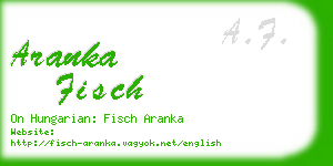 aranka fisch business card